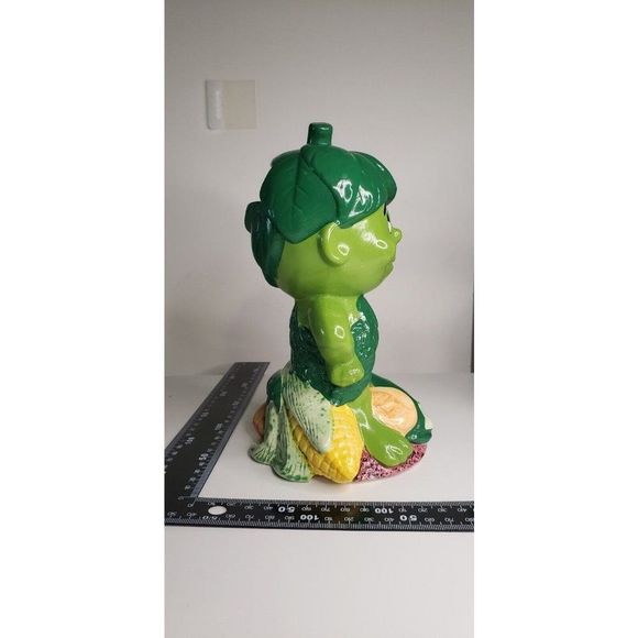 Working Vintage Green Giant Co. 1985 Little Green Sprout Piggy Bank Music - Picture 8 of 11